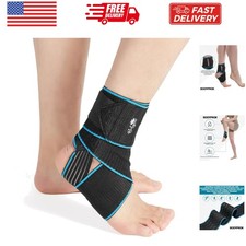 Ankle Support Brace 2 Pack, Adjustable Compression Ankle Braces for Sports Pr...