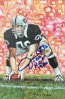 JIM OTTO SIGNED GOAL LINE ART CARD~PRO FOOTBALL HALL OF FAME~HOF AUTO~RAIDERS