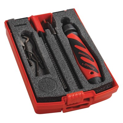 SHAVIV 154-00036 Deburring Tool Set,Plastic,Hi Speed Stl. 45NX99