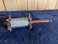 Vintage Wood Kite String Spool Holder Spindle Winder Japanese