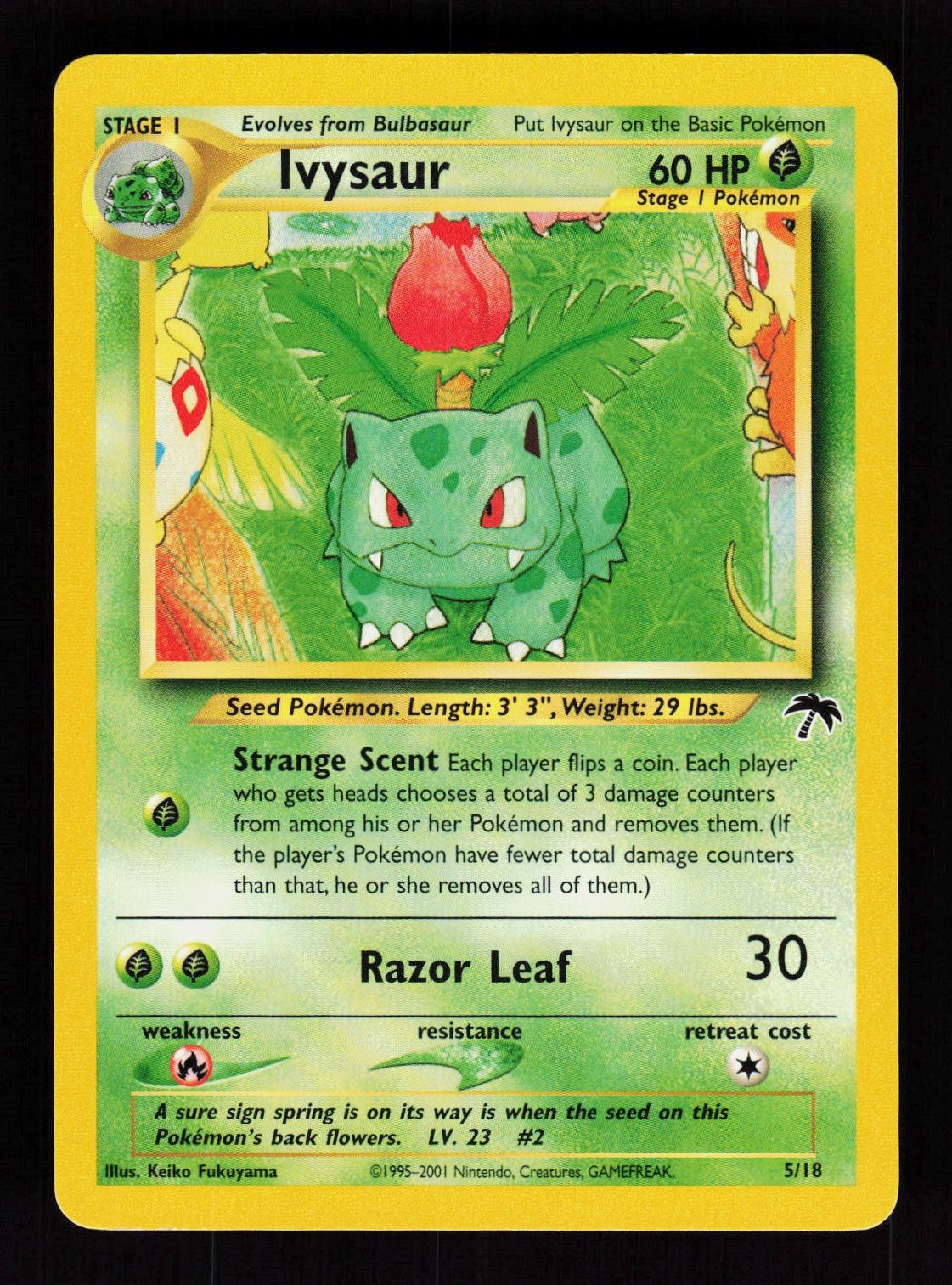Ivysaur 5/18 Southern Islands Pokemon NM