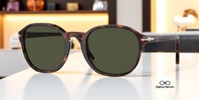 PERSOL PO3343S 24 31 Havana Green 53 mm Unisex Sunglasses