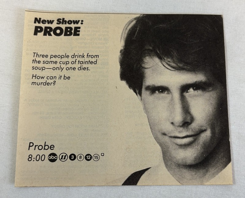1988 ABC tv ad ~ PROBE three people drink from the same cup...