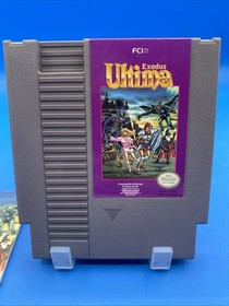 Ultima Exodus Nintendo NES Game Cartridge With Manual 1989 Tested