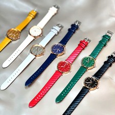 Damen Armbanduhren Casual Lederarmband Zeiger Typ Quarzuhr Band