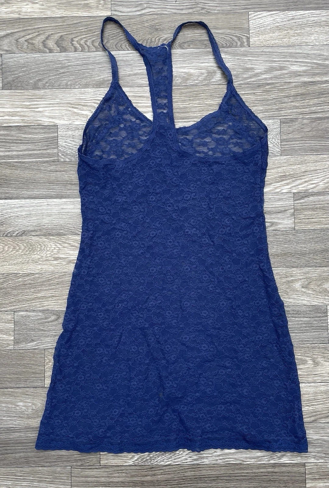 UNDERCOVER Abito slip trasparente pizzo blu Victorias Secret taglia M lingerie sexy sonno