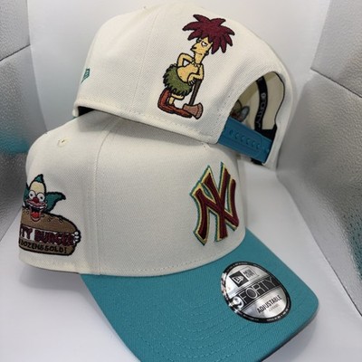 New York Yankees MLB Simpsons 'Krusty' New Era 9FORTY A-Frame - White/Teal/Gray