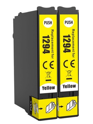 2 kompatible gelbe Tintenpatrone für Epson WF-7015 WF-3010DW WF-3520DWF WF3530