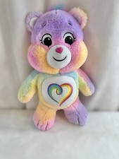 Basic Fun Care Bears 14" Togetherness Bear Rainbow Heart 2021 Stuffed Plush Toy