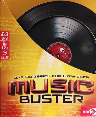 MUSIC BUSTER Spiel Gesellschaftsspiel noris Musik Quiz Quizspiel Hits