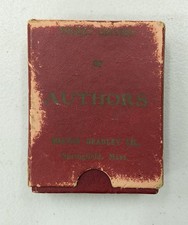 POCKET EDITION OF AUTHORS 4001 60 Card Set Milton Bradley 1940s Game of Authors