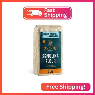 ONE IN A MILL Semolina Flour 2 LB (Pack of 1) | High Protein Durum Wheat Flour f