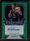 2020 Panini Prizm WNBA Kia Nurse Signatures Auto Green #SG-KNS