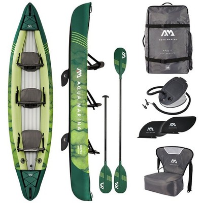 Aqua Marina Ripple Kajak aufblasbar 3 Personen 370 cm Set mit Paddel