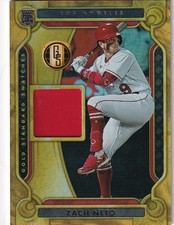 Zach Neto 2023 Chronicles Gold Standard Swatches MEM #GSS-ZN - Angels Red Swatch