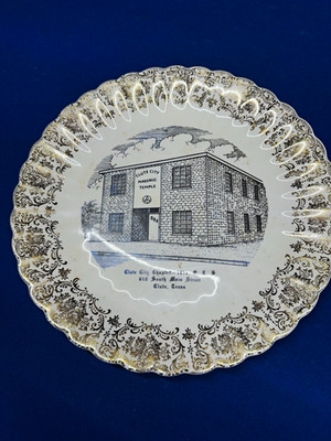 Vintage Clute Texas Masonic OES #1011 Commemorative Plate World Wide Art Studios