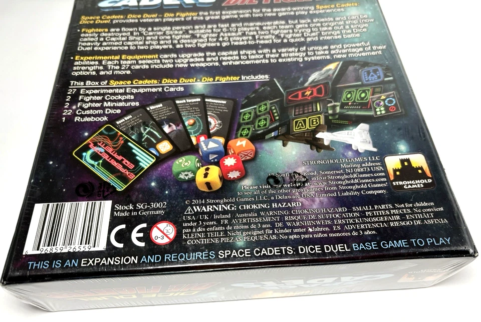 Space Cadets - Dice Duel - Die Fighter - Stronghold Board games - NEW SEALED - Image 3 of 4