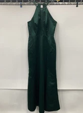 NWT Sorella Vita Forest Green Halter Neck 9256 Bridesmaid Gown Womens Size 12