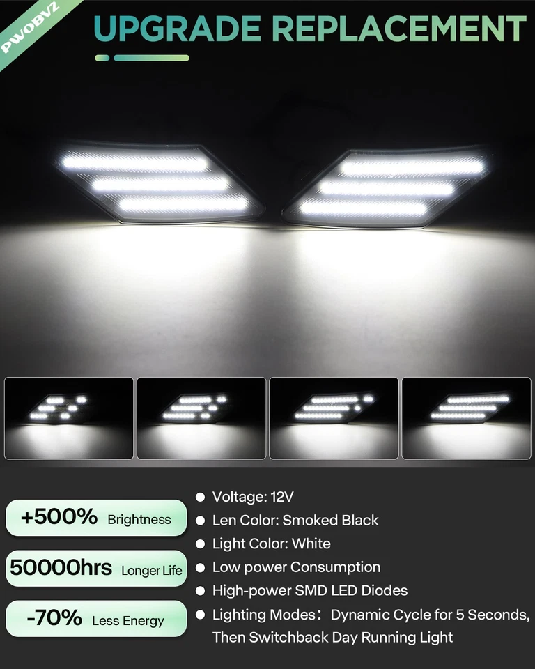 LED Side Marker Turn Signal Lights For 2013-2020 Subaru BRZ Scion FRS 86 Toyota Foto 2 de 4