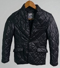 Appaman Fine Tailoring Jacket Black Youth Size 12 Quilted Blazer Light Puffer