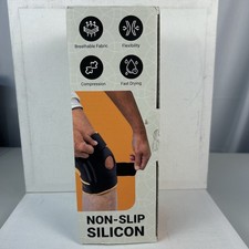 DR. BRACE Elite Knee Brace With Side Stabilizers  Patella Gel Pad Large NEW/OB