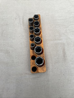 #ad #ad Snap on Metric 10 Pc 3 8”Drive Deep Impact Socket Set 214SIMFMYA Incomplete #B7 $149.99