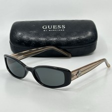 Guess GU6106 BLK-3 Black Frame Grey Lens Rectangular Sunglasses 52-17-140