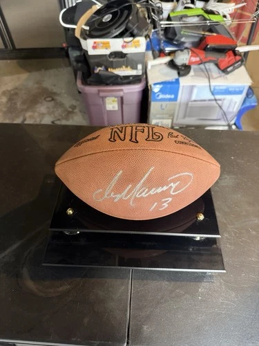 Dan Marino Original Autographed NFL Football in Display Case, Signed Collectible
