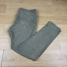 DIESEL Fayza-A Regular Tapered Khaki Grün Jeans Hose 00LRM W29 L31 Zip Fly