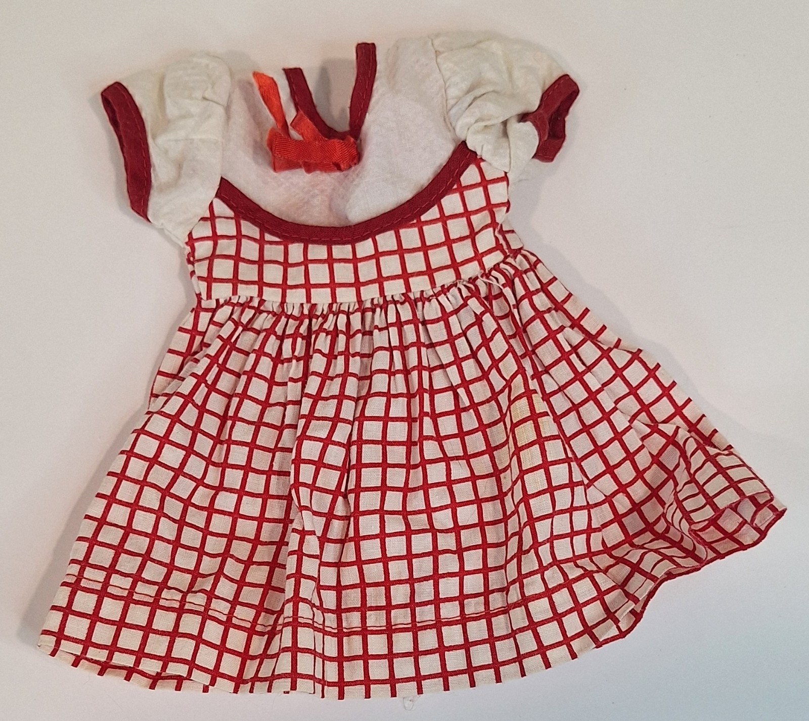 Dollie Dainties Red White Doll Dress 14-15 Inch Dolls