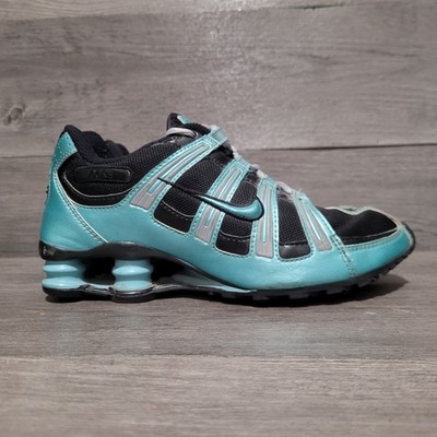 2008 NIKE Shox Turbo ID Womens Size 7 Black Blue 317674-991