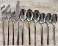 MCM Stainless flatware set glossy plain strai...