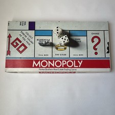 Vintage Monopoly #9 Parker Brothers Board Game COMPLETE 1961 No Barcode