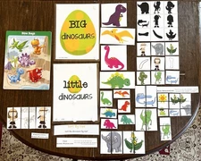 Preschool/homeschool Dinosaur themed supplies for learning stations  (A)