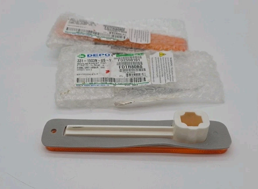 Conjunto de luces marcadoras laterales ámbar delanteras para camioneta Ford Bronco nuevo Foto 3 de 4