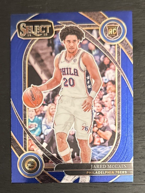 2024-25 Panini Select #283 Jared McCain Blue Prizm RC