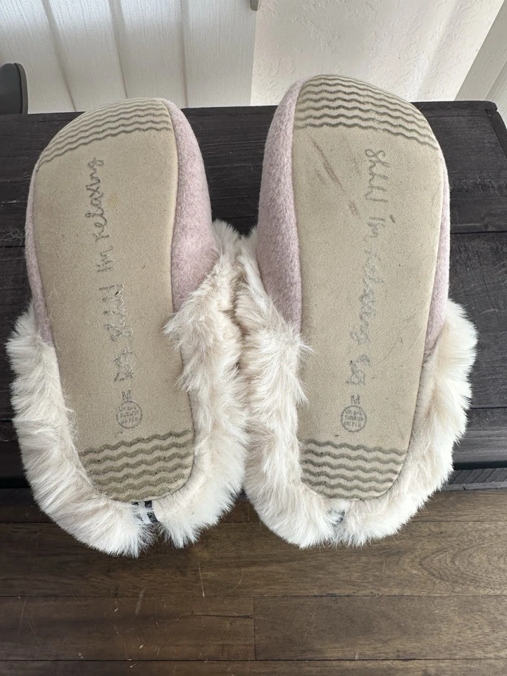 Zapatillas sin cordones Joules Boho Cat Lover Luxe Scuff piel sintética, rosa, talla M 7/8 Foto 3 de 4