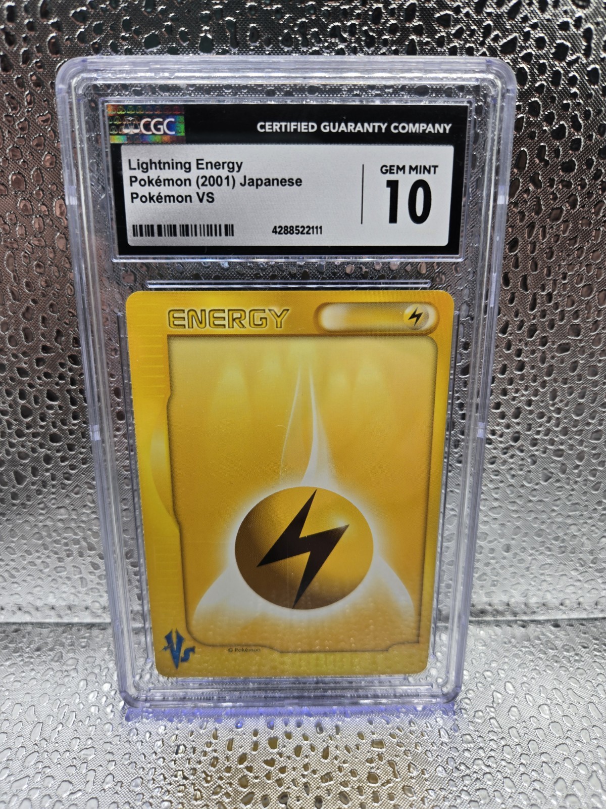 (POP 11) CGC 10 GEM MINT Lightning Energy VS Series Japanese Pokemon Card 2001