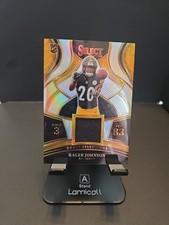 2025 Panini Select - Draft Selections Memorabilia Kaleb Johnson # /149 Steelers!