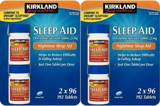 Kirkland Signature Sleep Aid Doxylamine Succinate Sleep Aid 25 Mg 96-384 tablets