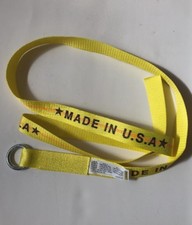Lasso Strap Wheel Lift Tie Down Yellow