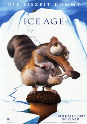 Ice Age ORIGINAL A1 Kinoplakat gerollt Chris Wedge / Carlos Saldanha