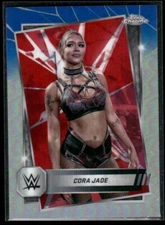 2025 Topps Chrome WWE Cora Jade #136 Red & Blue Refractor