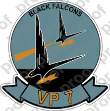 STICKER USN VP 7 BLACK FALCONS