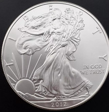 1oz 999 Silver 2012 AMERICAN EAGLE Silver Bullion Coin BU