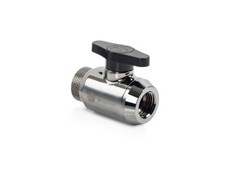 Bitspower Black Sparkle Mini Valve Rotary Inner G1/4 BP-MVVFRIGIG14-BSBK