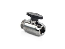 Bitspower Black Sparkle Mini Valve Rotary Inner G1/4 BP-MVVFRIGIG14-BSBK