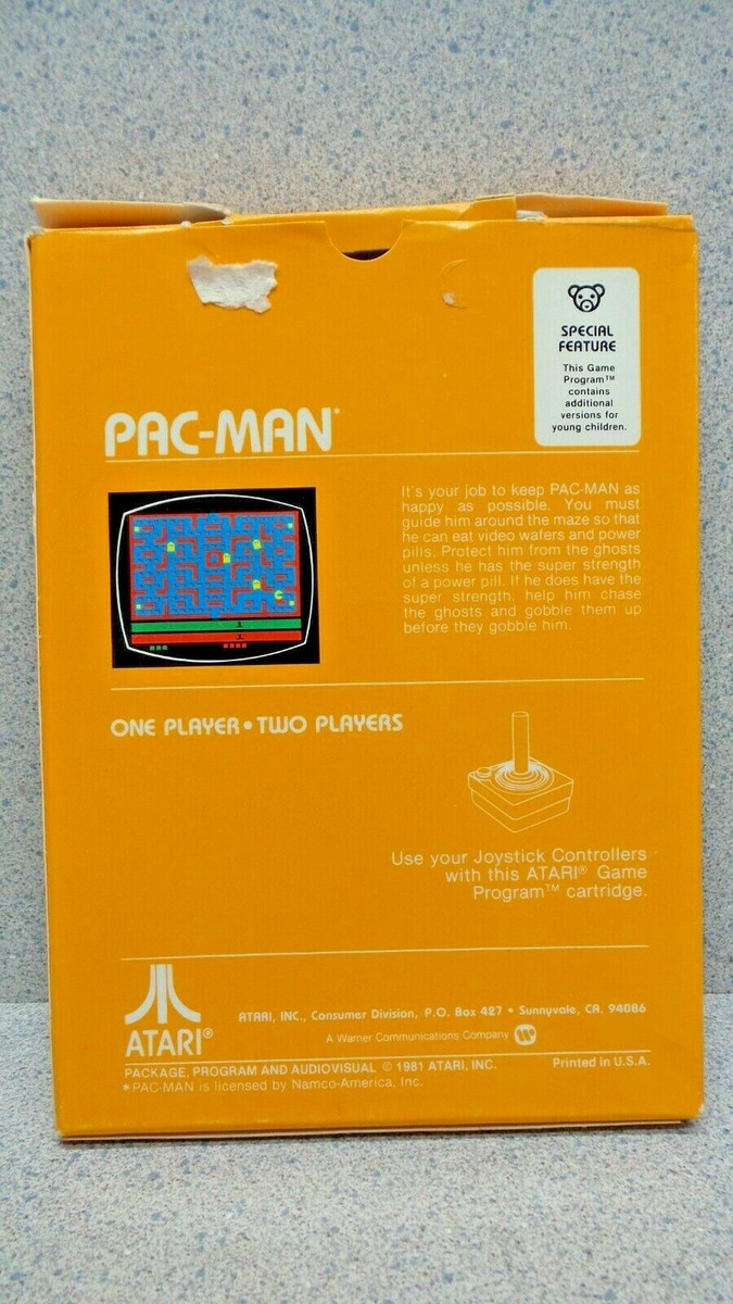 Pac Man Atari 2600 Jeu Eur Complet Bon etat - Jeux vidéo