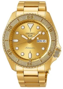 Seiko SRPE74 Seiko 5 Sports Men's Gold-Tone 42.5mm Stainless Steel Watch