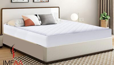 HOTELQUALITÄT EXTRA TIEFER 40 CM GESTEPPTER MATRATZENSCHONER SPANNBEZUG